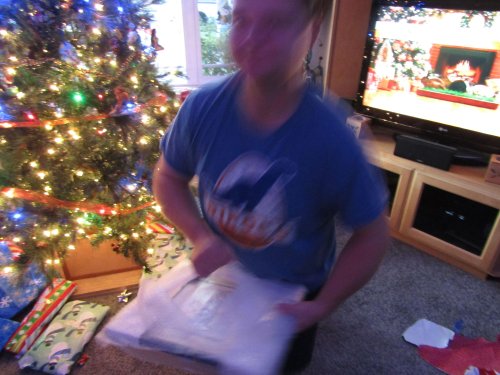 Melissa and Christmas present